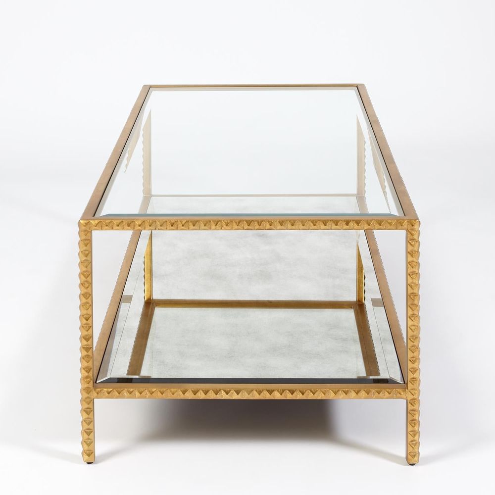 Coffee Tables Stud Coffee Table-Gold Leaf