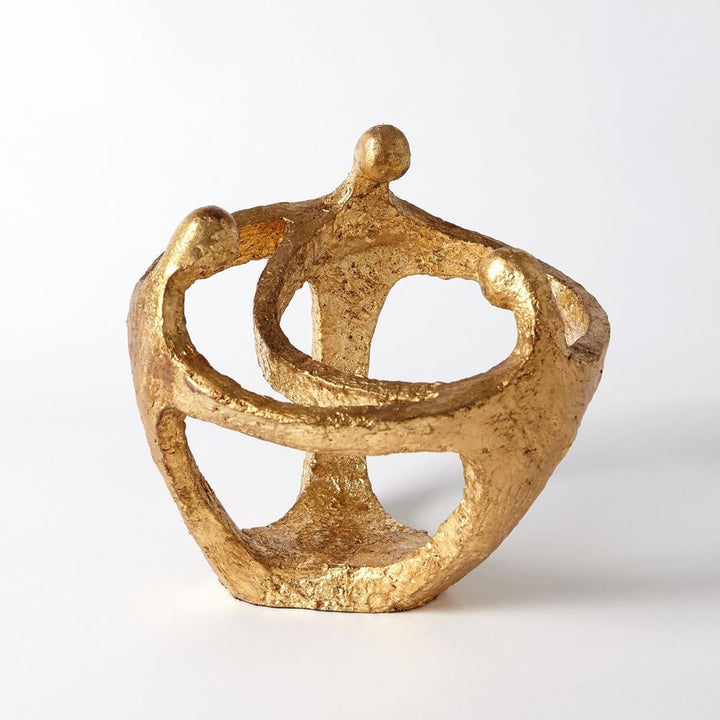 Decorative Objects Circle of Family Sculpture-Gold Leaf
