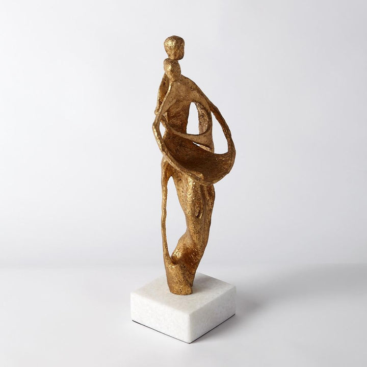 Decorative Objects Husband and Wife Sculpture-Gold Leaf