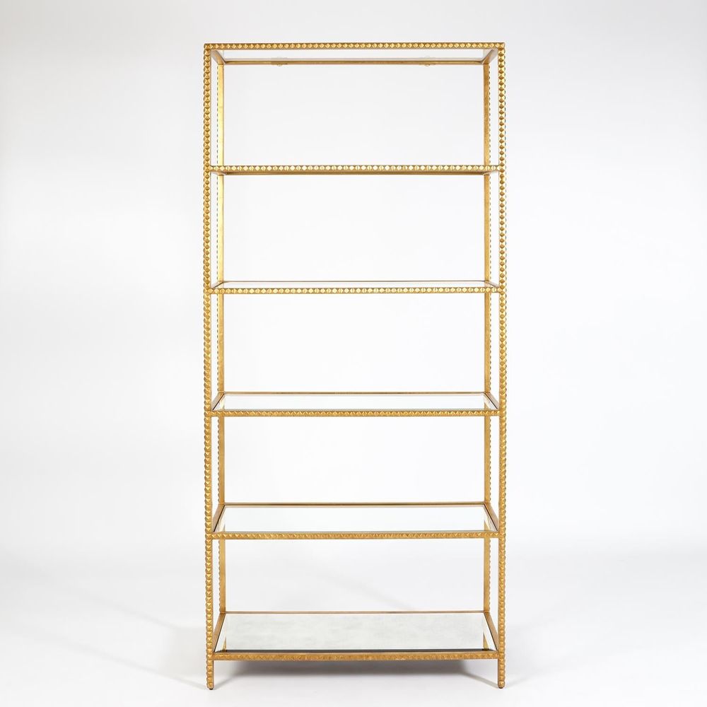 Bookcases & Etageres Stud Etagere-Gold Leaf
