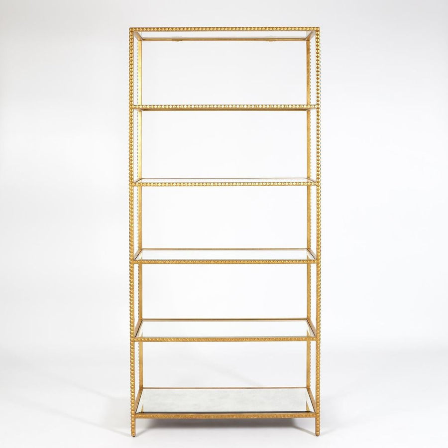 Bookcases & Etageres Stud Etagere-Gold Leaf