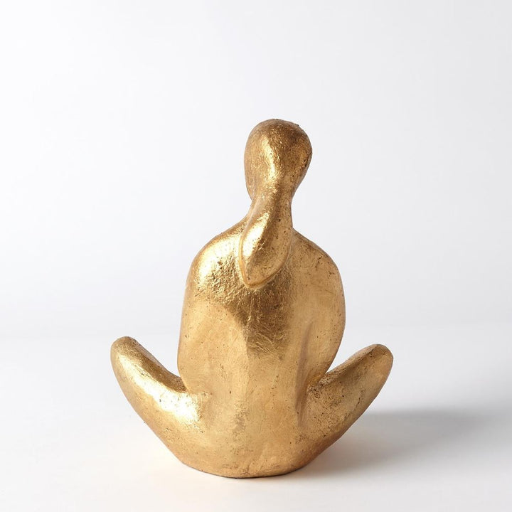 Decorative Objects Seated Mother with Infant Sculpture-Gold Leaf
