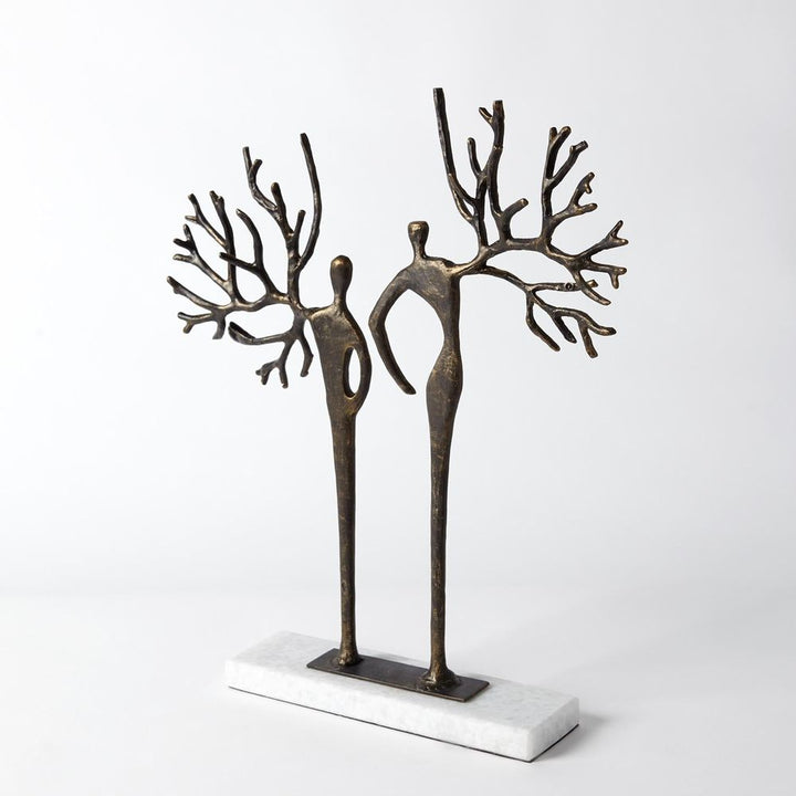 Decorative Objects Branch Man and Woman-Bronze