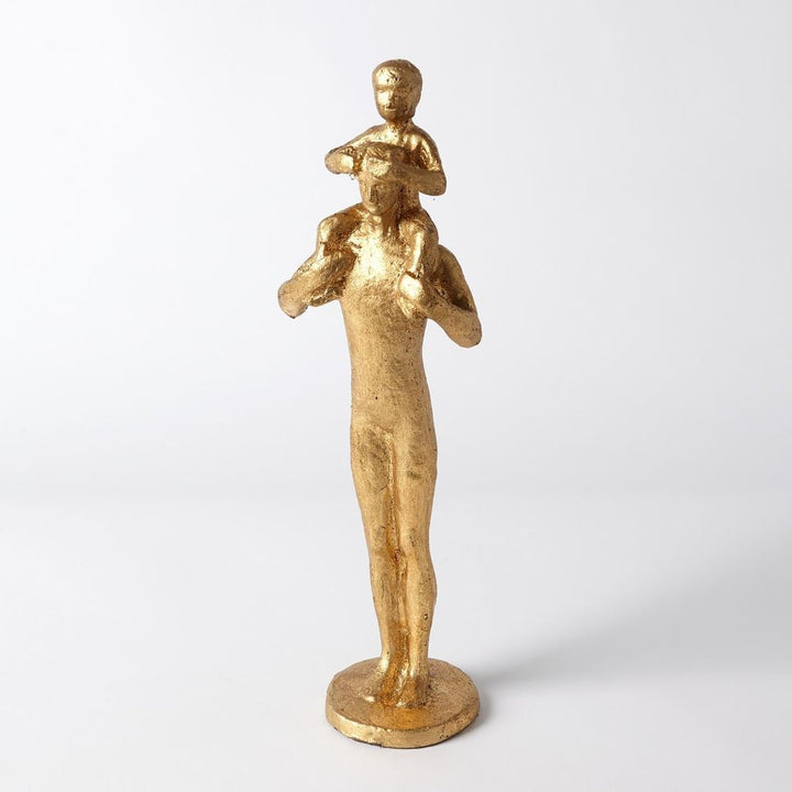 Decorative Objects Dad and Son Sculpture-Gold Leaf
