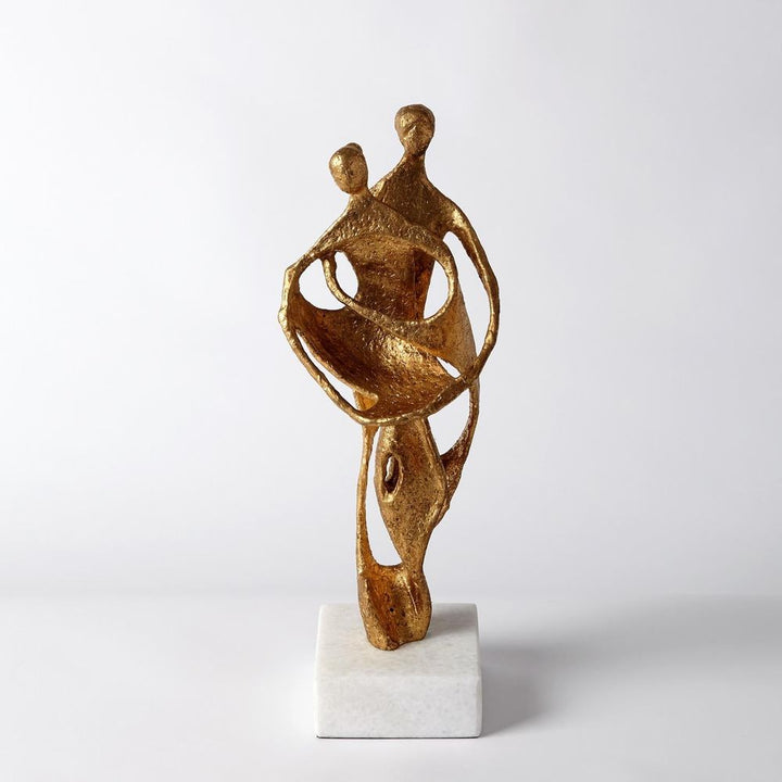 Decorative Objects Husband and Wife Sculpture-Gold Leaf