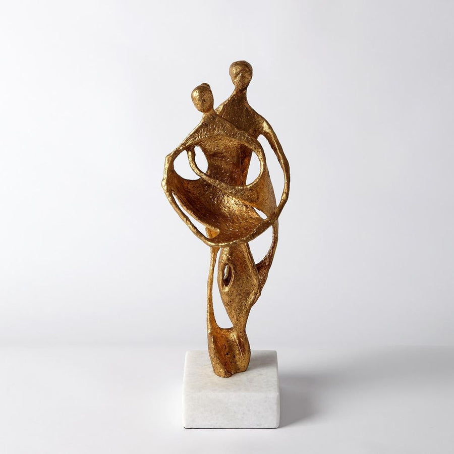 Decorative Objects Husband and Wife Sculpture-Gold Leaf