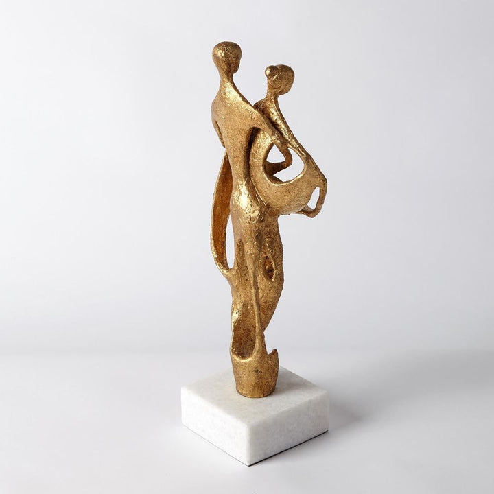 Decorative Objects Husband and Wife Sculpture-Gold Leaf