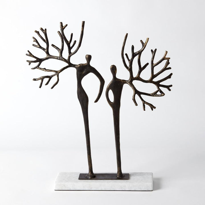 Decorative Objects Branch Man and Woman-Bronze