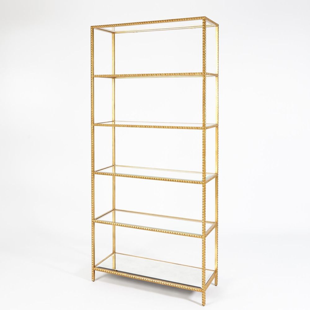 Bookcases & Etageres Stud Etagere-Gold Leaf