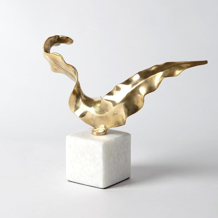 Leaf Sculpture-Brass-Lg
