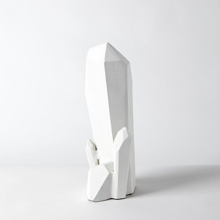 Decorative Objects Stone Sculpture-Matte White-Sm