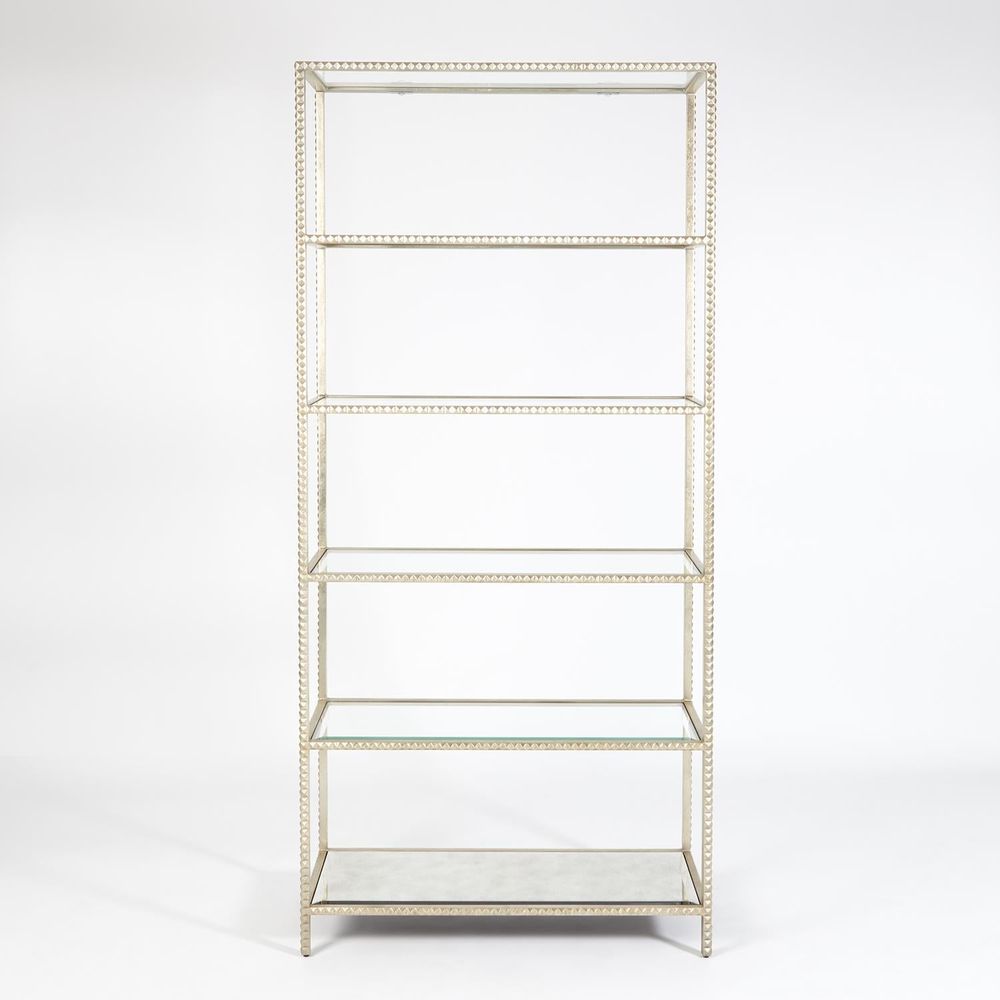 Bookcases & Etageres Stud Etagere-Silver Leaf