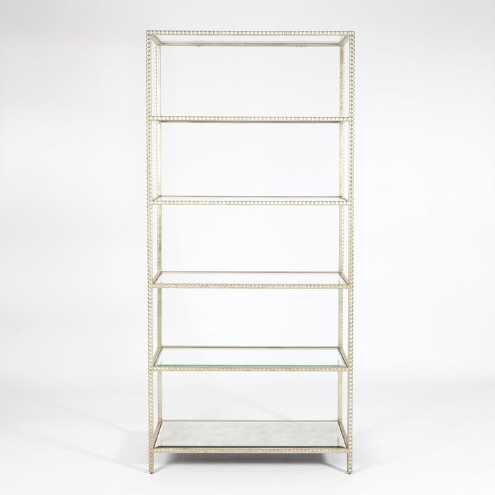 Bookcases & Etageres Stud Etagere-Silver Leaf