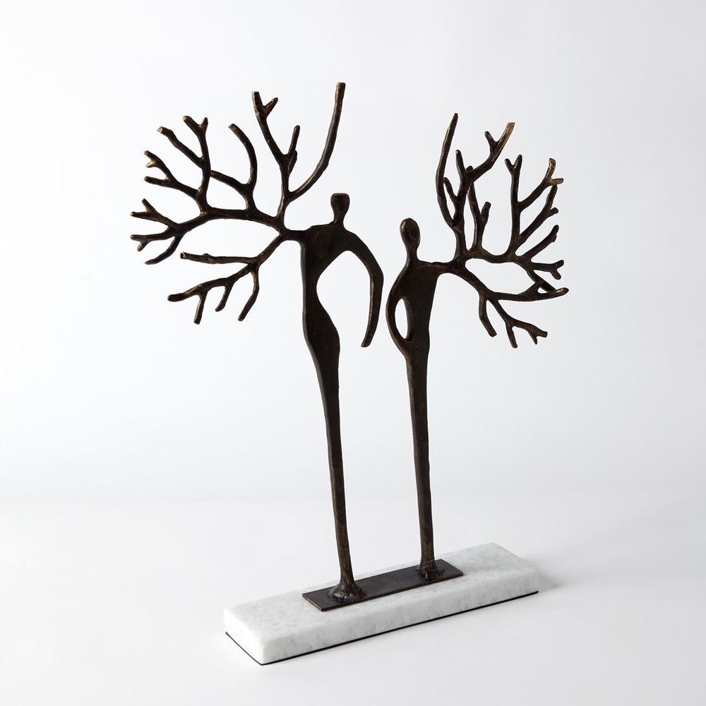 Decorative Objects Branch Man and Woman-Bronze