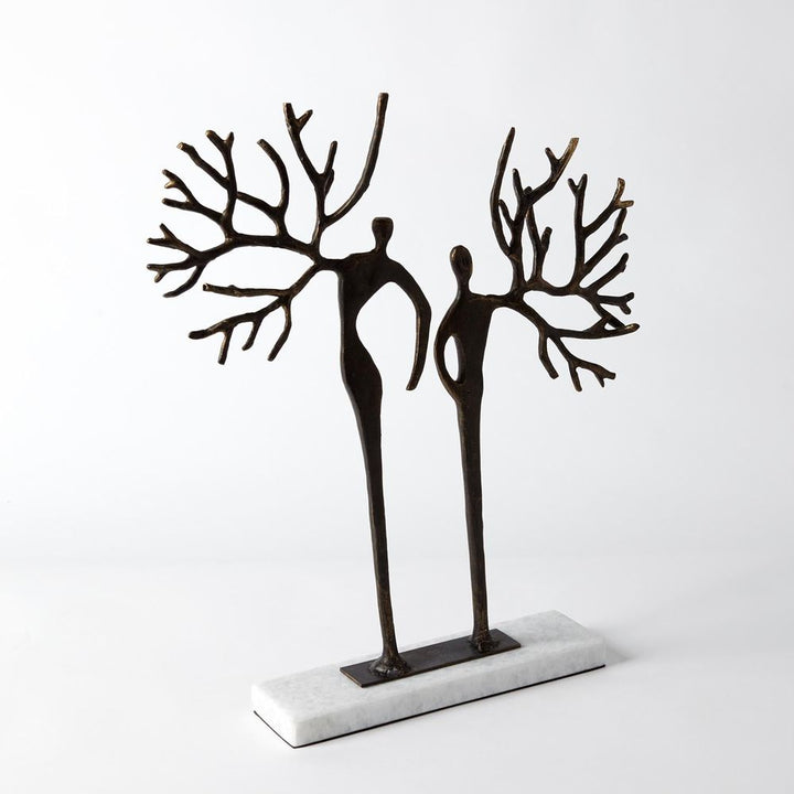 Decorative Objects Branch Man and Woman-Bronze