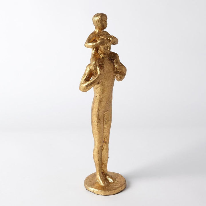 Decorative Objects Dad and Son Sculpture-Gold Leaf