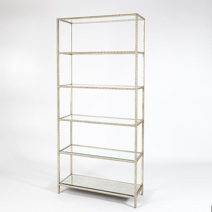 Bookcases & Etageres Stud Etagere-Silver Leaf