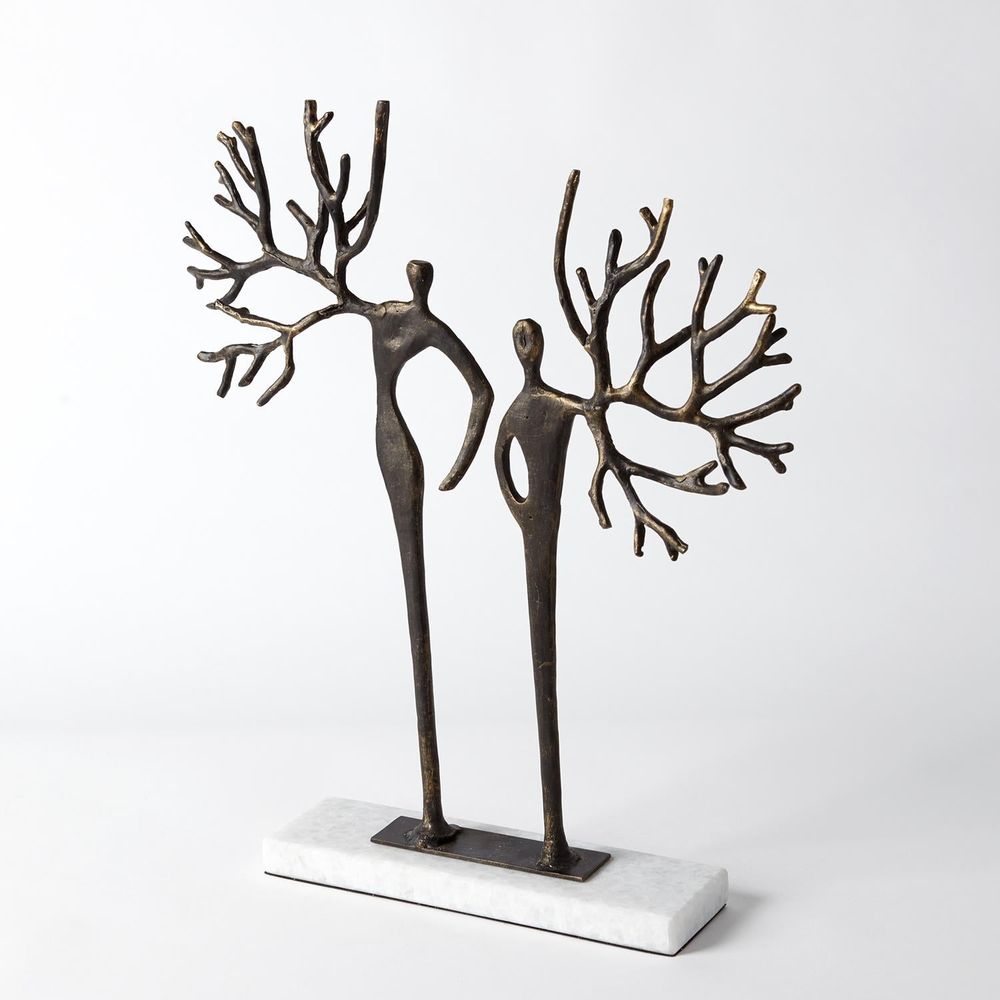 Decorative Objects Branch Man and Woman-Bronze