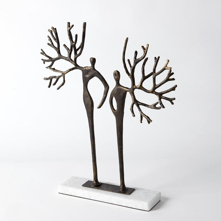 Decorative Objects Branch Man and Woman-Bronze