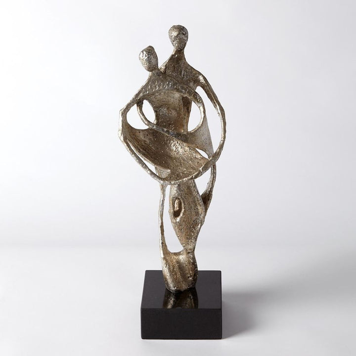 Decorative Objects Husband and Wife Sculpture-Silver Leaf