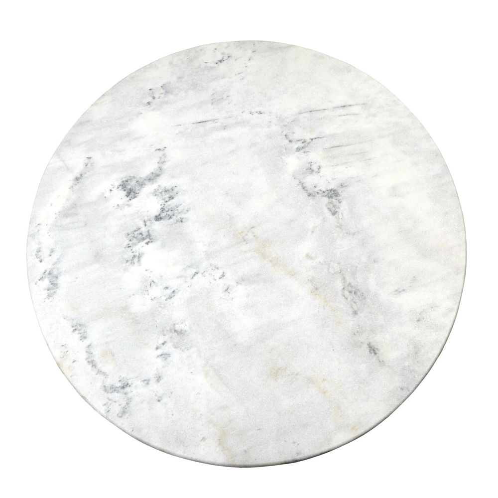 Coffee Tables Flute Table 48 White Marble Top w/26 Gold Leaf Base