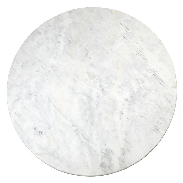 Dining Tables Flute Table 60 White Marble Top w/34 White Base