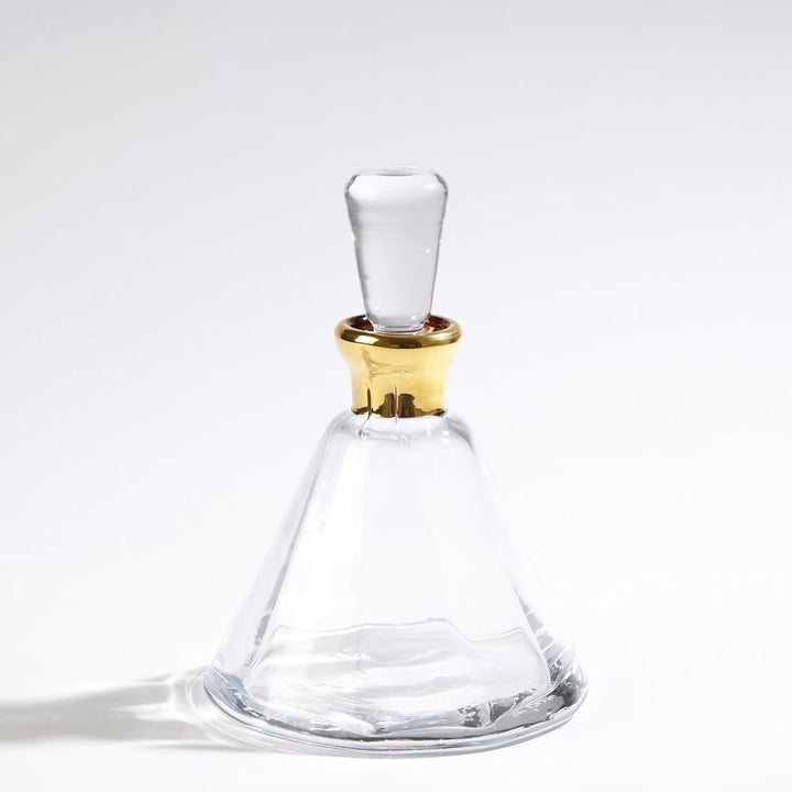 Smoke Decanter w/Gold Neck