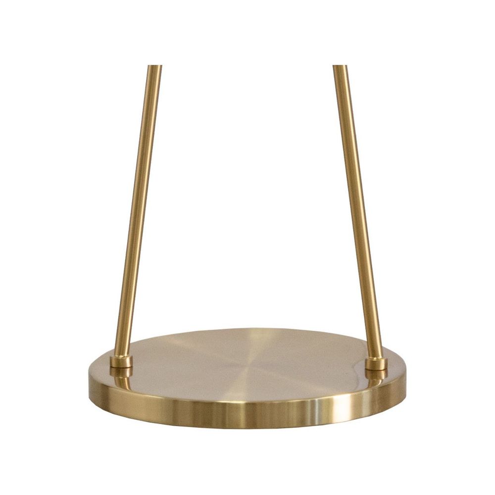 Faven Floor Lamp - Brass - White