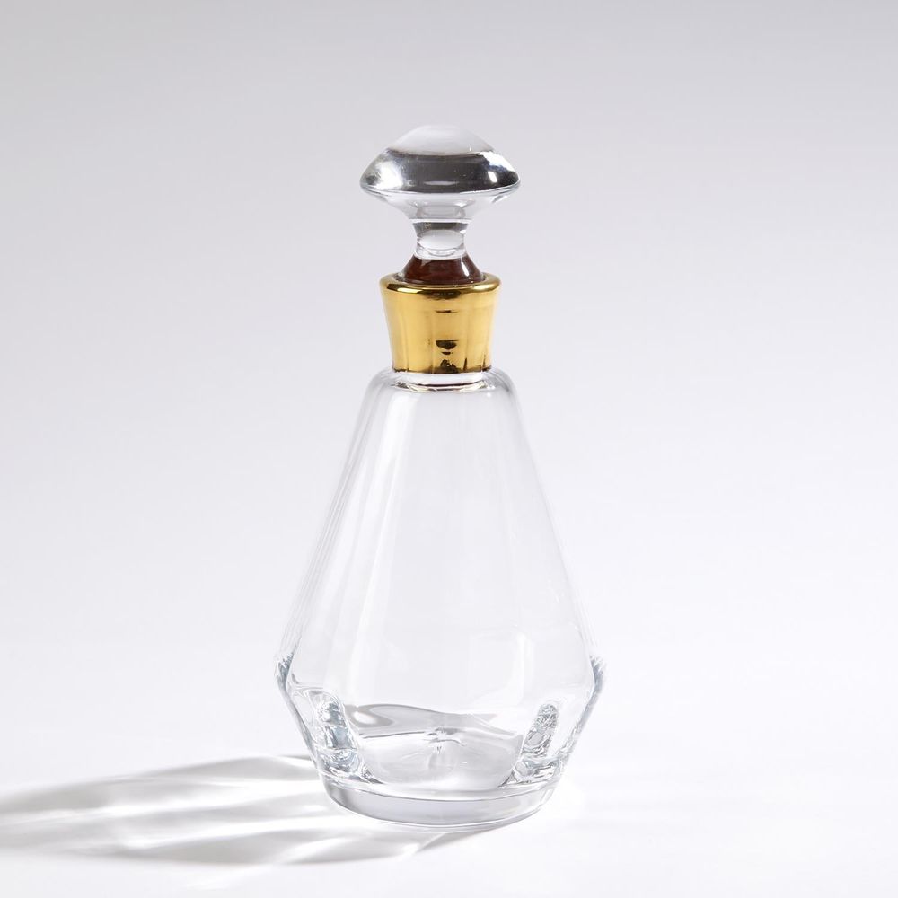 Decanters Smoke Decanter w/Gold Neck