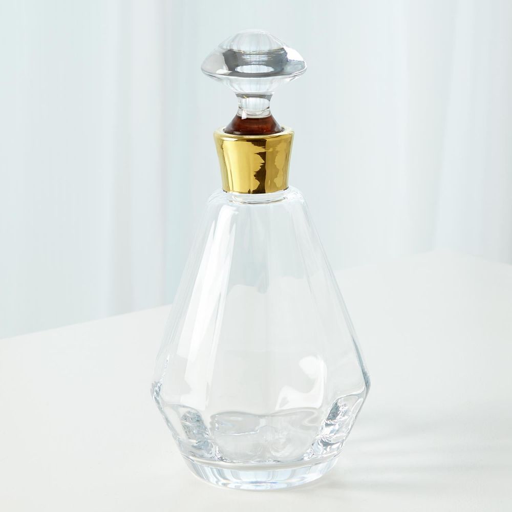 Decanters Smoke Decanter w/Gold Neck