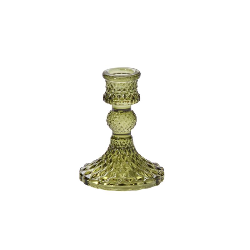 Gillian Candlestick-Accent Decor-ACCENT-32710.05-Candle HoldersSmall-Green-1-France and Son