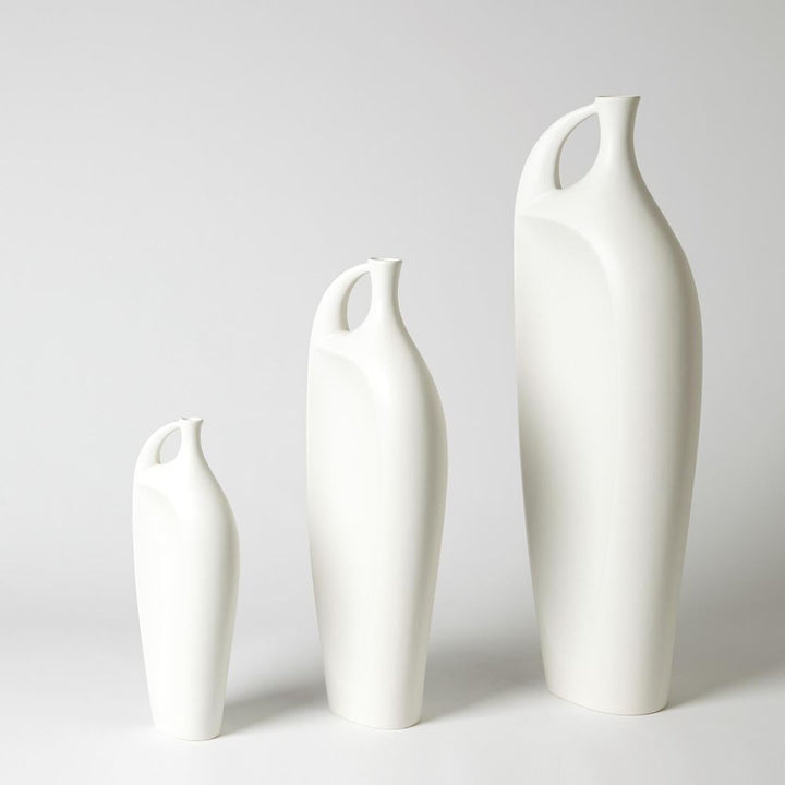 Vases Indentation Vase-Matte White-Med