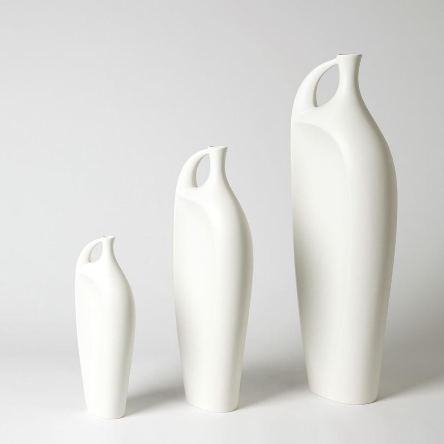 Vases Indentation Vase-Matte White-Med