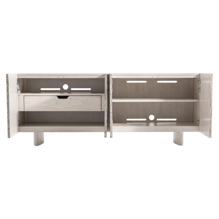 Sideboards & Credenzas Mirage Travertine Entertainment Credenza