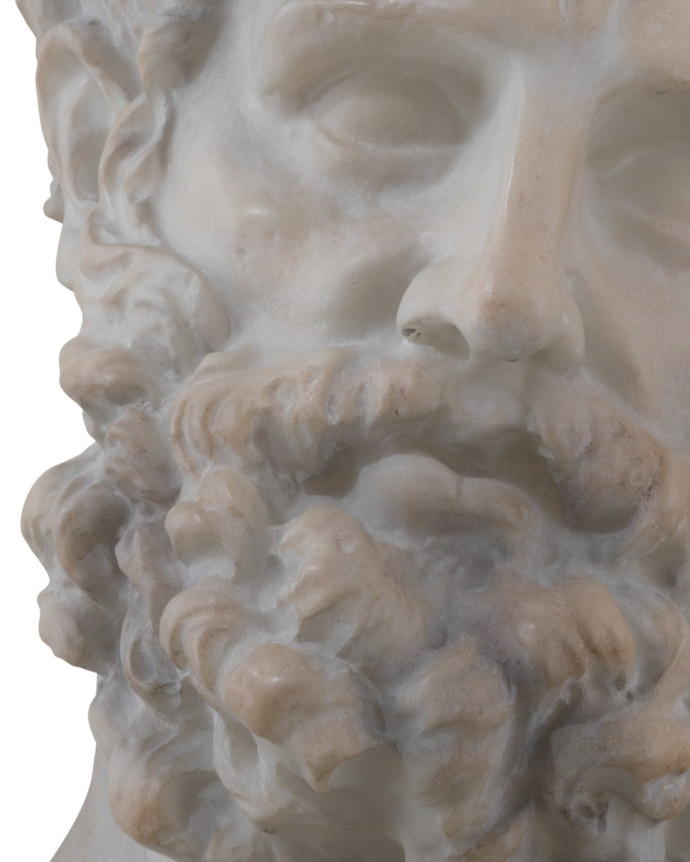 Decorative Objects Hercules Head on Metal Stand