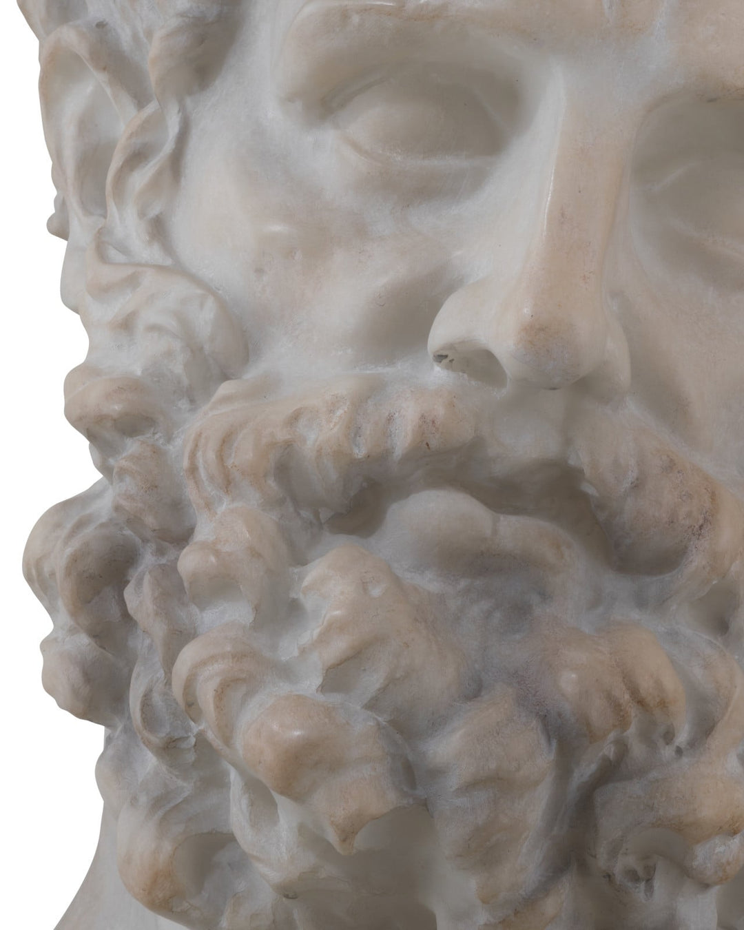 Decorative Objects Hercules Head on Metal Stand