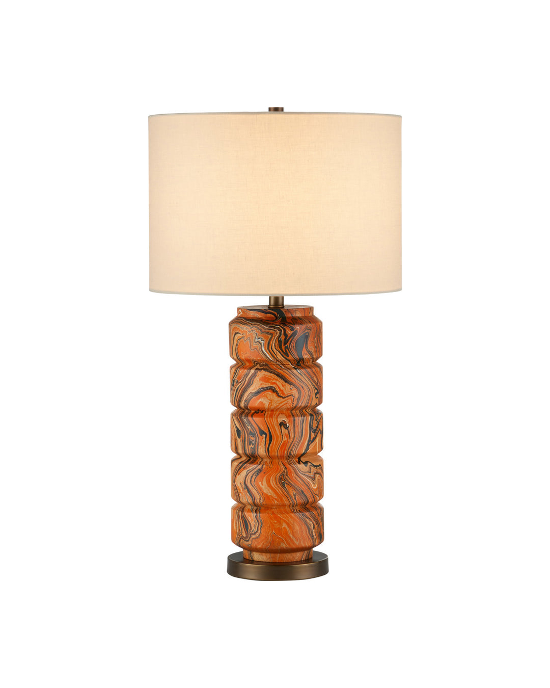 Crantock Orange Table Lamp