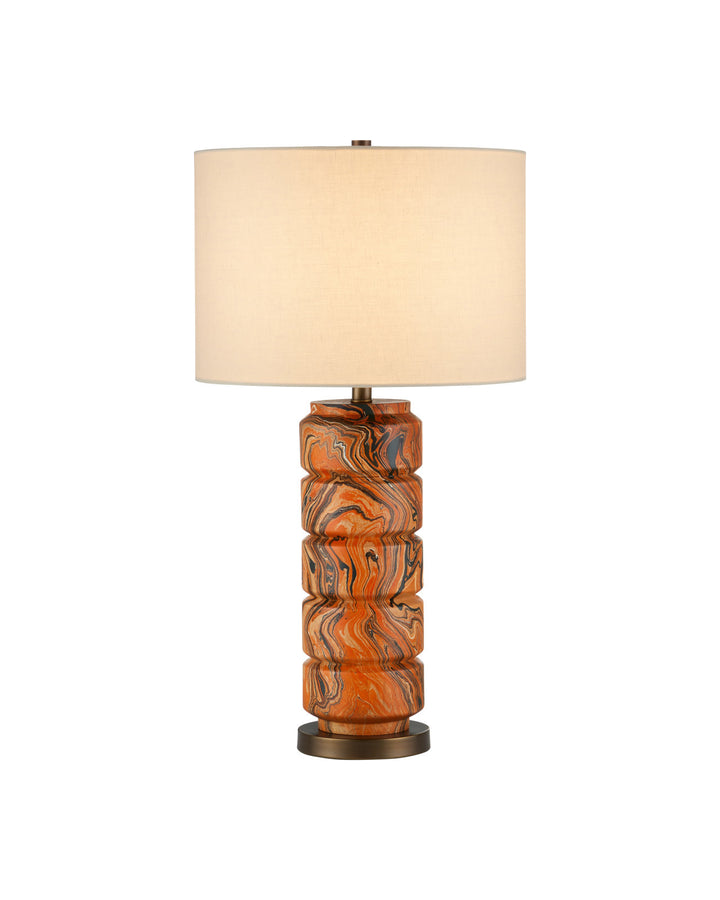 Crantock Orange Table Lamp