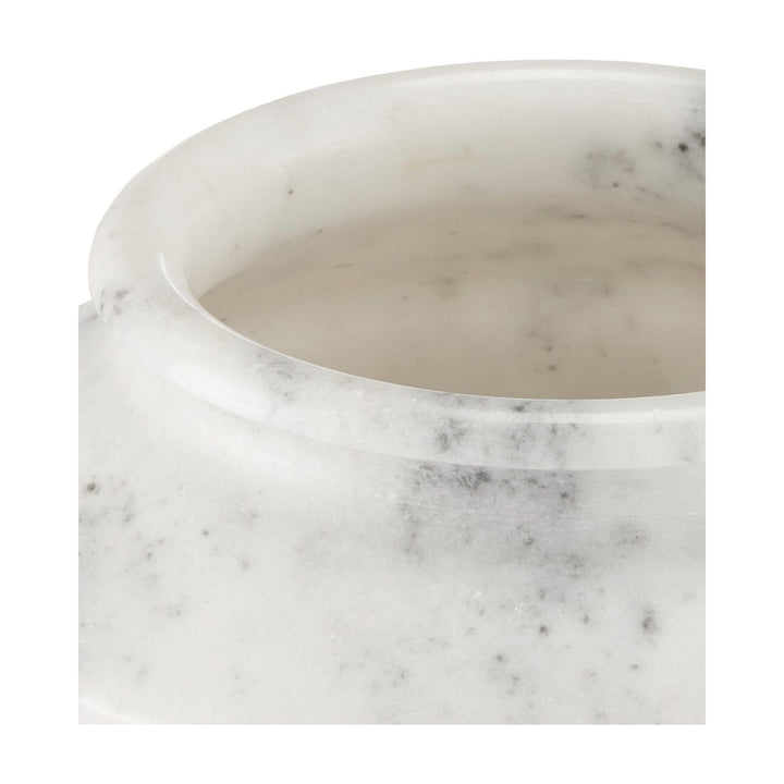 Punto Small White Marble Bowl