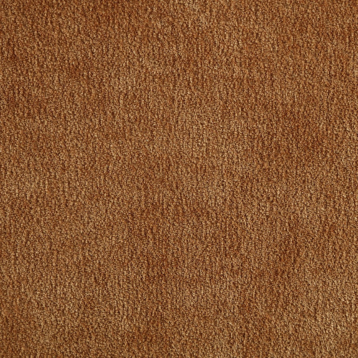Neria Chenille Fabric Upholstered Swivel Accent Chair — Cognac / Painted Brown