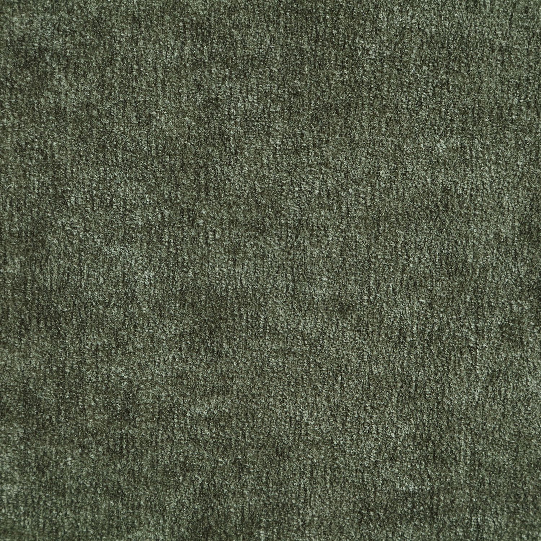 Neria Chenille Fabric Upholstered Swivel Accent Chair — Green / Painted Brown