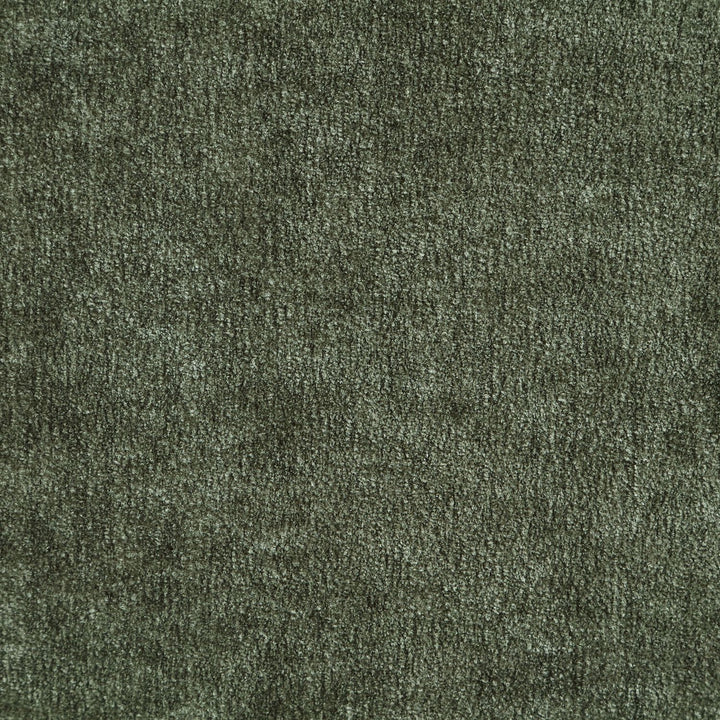 Neria Chenille Fabric Upholstered Swivel Accent Chair — Green / Painted Brown