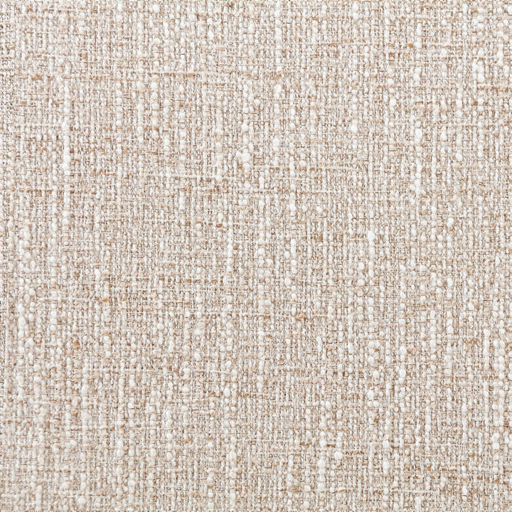 Calder Linen Textured Fabric Upholstered Accent Chair — Beige / Painted Brown