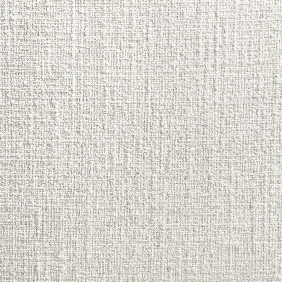 Calder Linen Textured Fabric Upholstered Accent Chair — Cream / Painted Brown