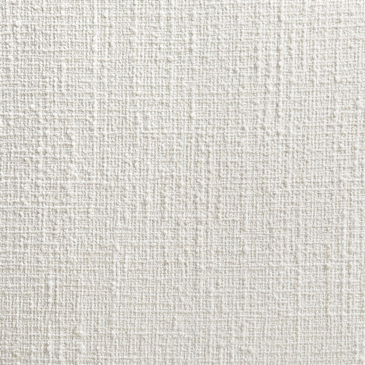Calder Linen Textured Fabric Upholstered Accent Chair — Cream / Painted Brown