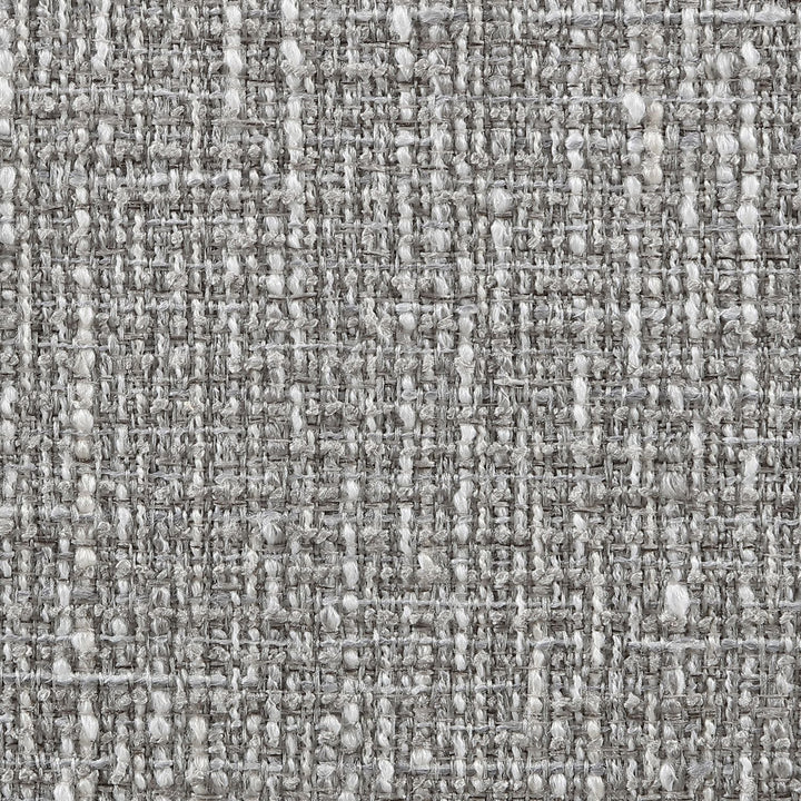 Calder Linen Textured Fabric Upholstered Accent Chair — Grey / Painted Black