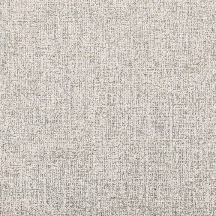 Nara Cane And Linen Textured Fabric Upholstered Bench — Beige / Painted Brown Walnut