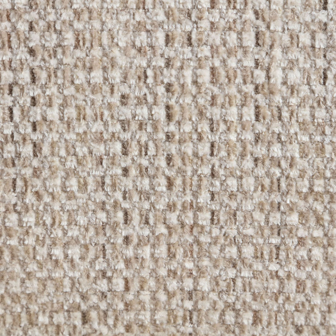 Avella Interwoven Fabric Upholstered Swivel Accent Chair — Beige / Stained Natural