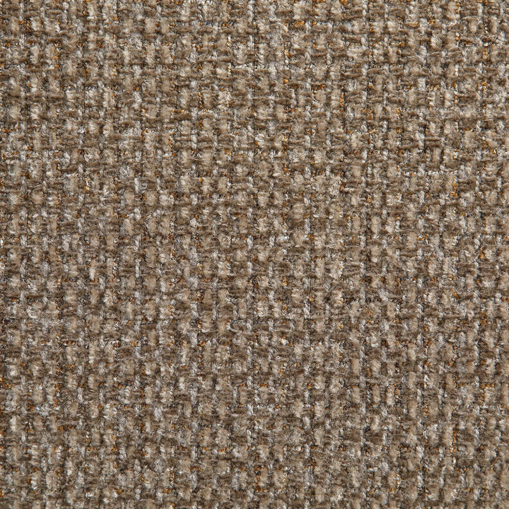 Avella Interwoven Fabric Upholstered Swivel Accent Chair — Brown / Stained Natural