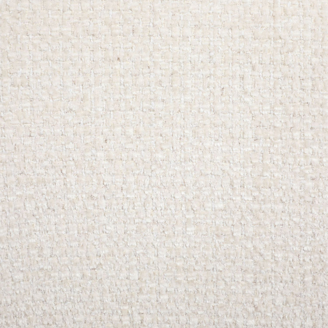 Avella Interwoven Fabric Upholstered Swivel Accent Chair — Cream / Stained Natural
